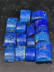 Polished Lapis Lazuli Beads Lot from Afghanistan – 31 g