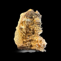 Iron Coated Quartz Cluster on Matrix from Pakistan