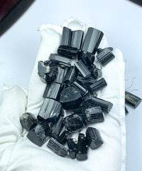 Black Tourmaline Crystals from Pakistan – 146 g Mineral Lot