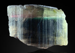 Blue Green Pink Cap Tourmaline Crystal Lot – 7 Color-Zoned Specimens