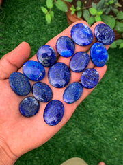 Lapis Lazuli Cabs from Afghanistan – 7 g Blue Cabochon Lot