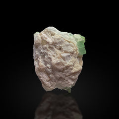 Green Tourmaline Crystals on Matrix from Afghanistan