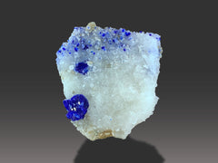 Crystal on Matrix from Afghanistan – Vivid Blue Mineral Specimen Lot