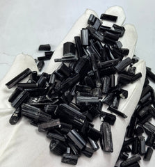 Black Tourmaline Crystals from Skardu, Pakistan – 209 g Mineral Lot