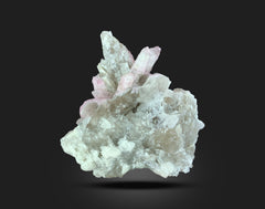 Rose Quartz Specimens on Mica Matrix with Quartz from Afghanistan – 647 g | 6 Pieces