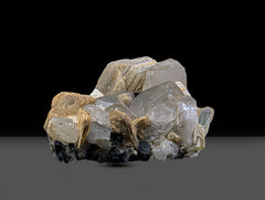 Aquamarine combined with Quartz and Muscovite Mica, Lot of 2