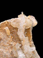 Natural Iron Coated Quartz on Matrix from Pakistan