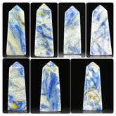 Sodalite Towers Lot from Afghanistan – 7 Pieces | Mineral Specimens