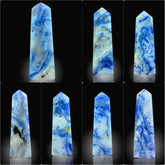 Sodalite Towers Lot from Afghanistan – 387 g | Lot of 7