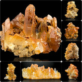 Iron Coated Quartz Crystals Lot from Pakistan – 317 g | Lot of 7