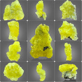 Yellow Brucite Crystals Lot from Baluchistan, Pakistan – 92 g | Lot of 11