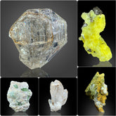 Mixed Mineral Specimen Lot from Pakistan – 356 g | Window Quartz, Tourmaline & Brucite