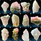 Rose Quartz Specimen Lot from Afghanistan – 45 g | 12 Pieces