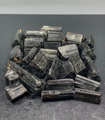 Black Tourmaline Rough Crystal Lot from Skardu, Pakistan – 293 g