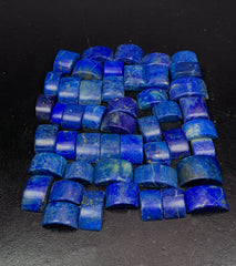Polished Lapis Lazuli Beads Lot from Afghanistan – 111 g