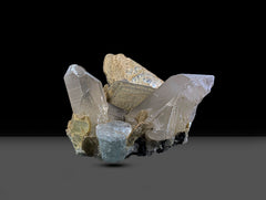 Aquamarine combined with Quartz and Muscovite Mica, Lot of 2