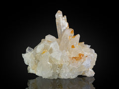 Iron Coated Quartz Cluster on Matrix from Pakistan