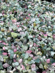 Pink & Green Tourmaline Rough Lot from Afghanistan – 448 g Mineral Lot