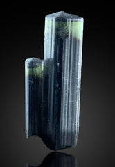 Green Cap Tourmaline Crystals from Pakistan – 10 Piece 20 g Crystal Lot