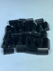 Drilled Black Tourmaline for Jewelry from Skardu, Pakistan