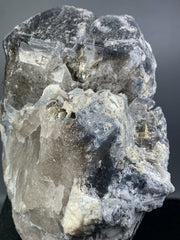 Blue Quartz on Smoky Quartz from Afghanistan