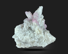 Rose Quartz Specimens on Mica Matrix with Quartz from Afghanistan – 647 g | 6 Pieces