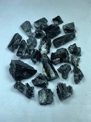 Black Tourmaline Crystal Specimen Lot from Skardu, Pakistan – 100 g
