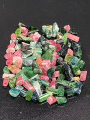 Mixed Color Tourmaline Rough Specimen Lot from Afghanistan – 62 g