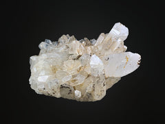 Clear Quartz Crystals Cluster on Matrix from Pakistan