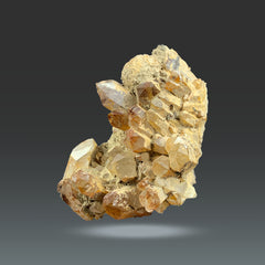 Iron Coated Quartz Cluster from Pakistan