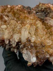 Iron oxide quartz Cluster on matrix from Pakistan