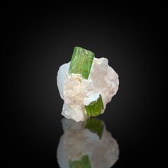 Green Tourmaline on Matrix Specimen from Afghanistan