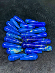 Lapis Lazuli Polished Drop Lot of 22 from Afghanistan