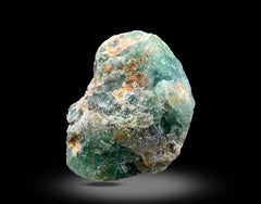 Etched Green Fluorite Crystals with Schorl Lot from Skardu