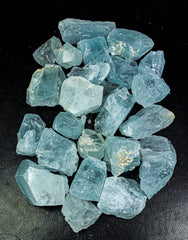 Blue Aquamarine Rough from Skardu, Pakistan