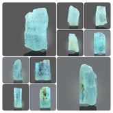 Aquamarine Crystals Lot from Pakistan – 44 g | 8 Pieces