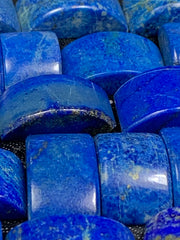 Polished Lapis Lazuli Beads Lot from Afghanistan – 40 g