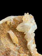 Natural Iron Coated Quartz on Matrix from Pakistan