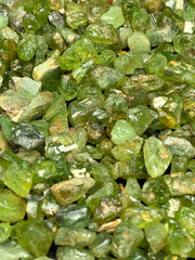 Peridot Rough Faceting Grade Lot from Mansehra, Pakistan – 258 g