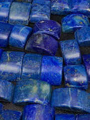 Polished Lapis Lazuli Beads Lot from Afghanistan – 111 g