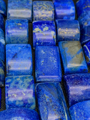 Polished Lapis Lazuli Beads Lot from Afghanistan – 59 g