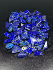 Drilled Polished Lapis Lazuli Gemstone Lot from Afghanistan – 135 g