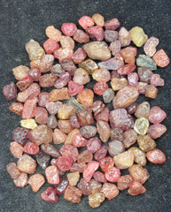 Multicolor Rough Spinel from Burma – 72 g Mineral Lot
