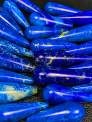 Lapis Lazuli Polished Drop Lot of 22 from Afghanistan