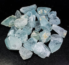 Blue Aquamarine Rough from Skardu, Pakistan