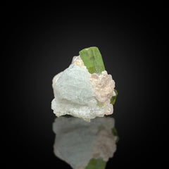 Green Tourmaline on Matrix Specimen from Afghanistan