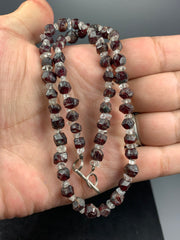 Red Garnet and Diamond Quartz Locket Jewelry from Pakistan