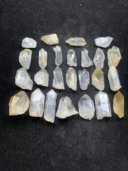 Clear Iron Coated Quartz Crystals Lot from Pakistan