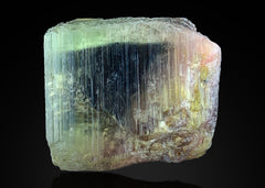 Blue Green Pink Cap Tourmaline Crystal Lot – 7 Color-Zoned Specimens