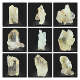 Citrine quartz specimen collection from Pakistan with a total weight of 203 g.